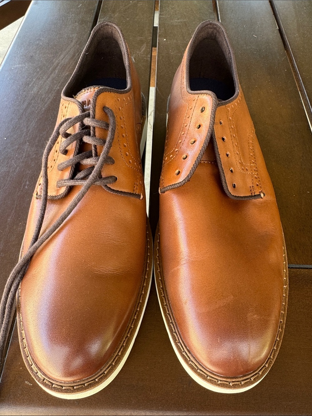 Cole Haan Brown Leather Derby Shoes